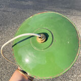 Green metal pendant light