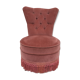 Fauteuil crapaud capitonné