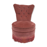 Fauteuil crapaud capitonné