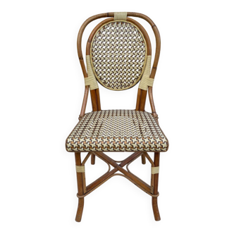 Bentwood rattan and bamboo bistro chair