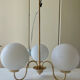 Lustre laiton opaline vintage