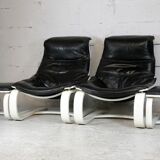 Pair of armchairs and ottomans Nelo Sweden, Sweden, circa 1975