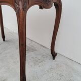 Louis XV style mid-style table in solid walnut
