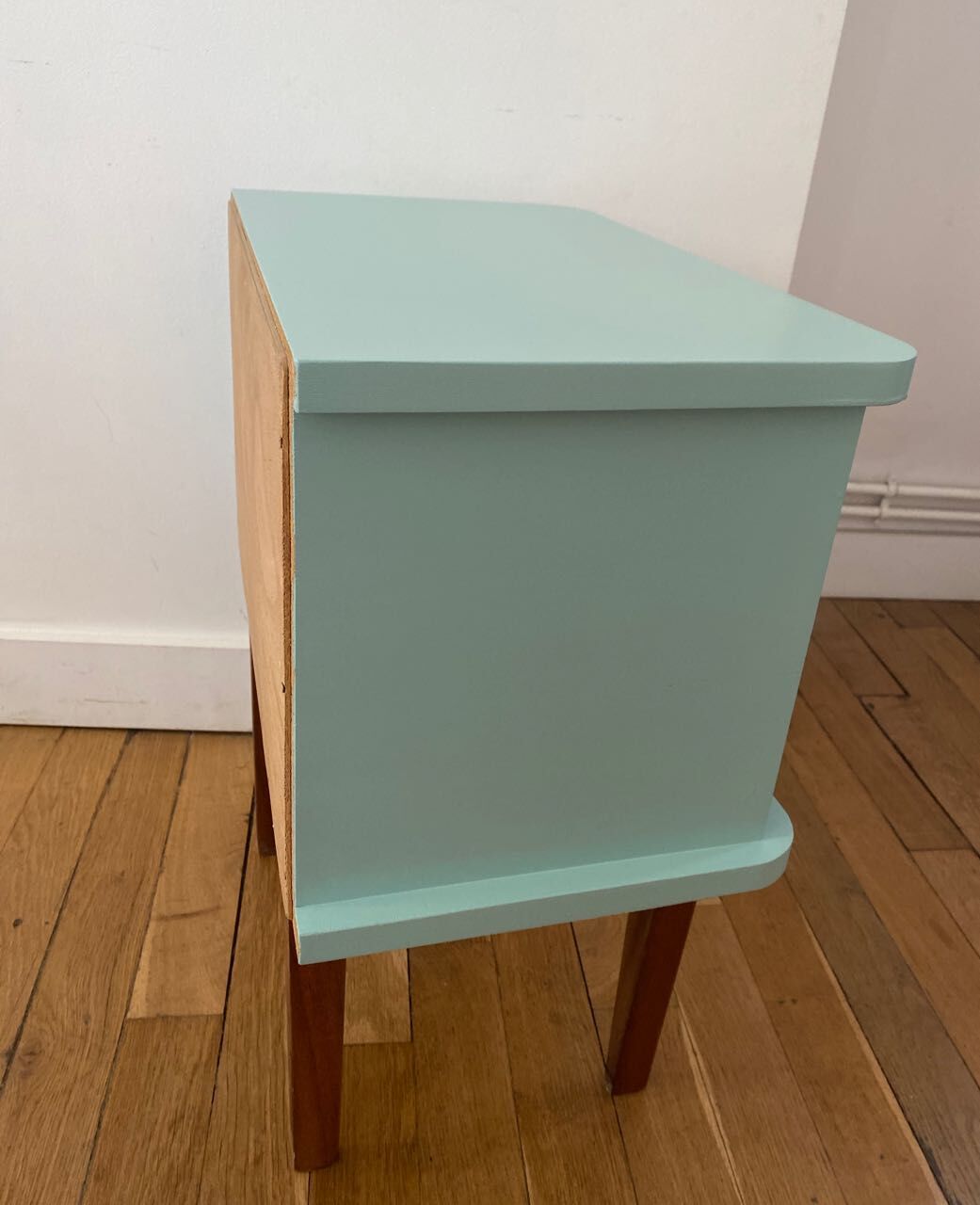 Retro green bedside table