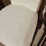 Set of 3 art deco chairs from the 50s