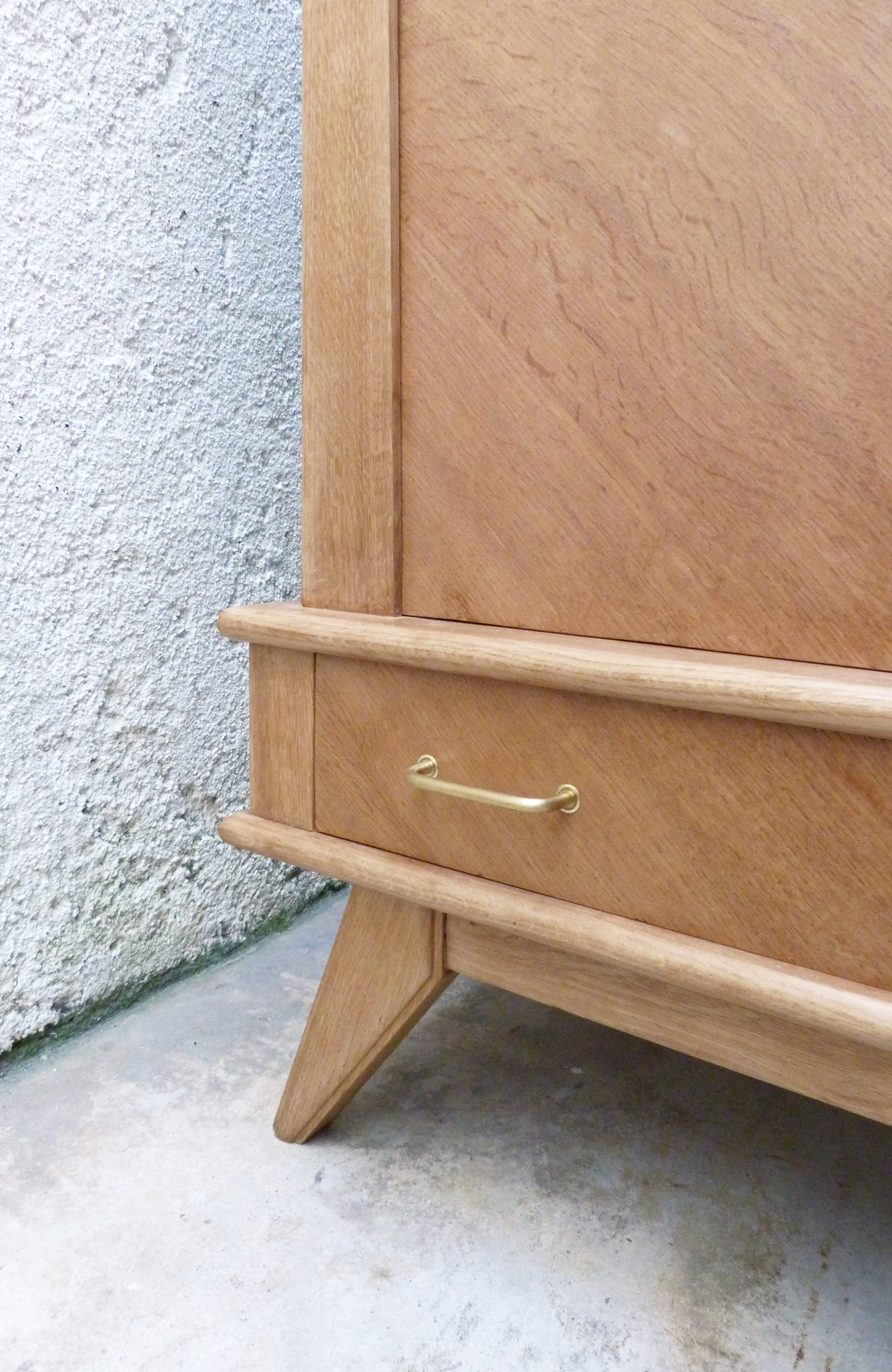 Vintage compass feet cabinet