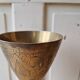 Lot 5 Calisse Verre En Laiton