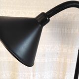 Lampadaire/liseuse articulée en métal noir, années 70/80