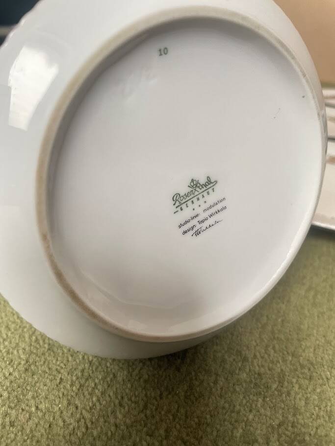 Rosenthal Studio Line Modulation Coffe Set by Tapio Wirkkala Germany 1970s