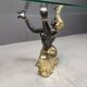 Vintage brass blackamoor coffee table, 1970s