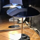 Chrome metal UFO or mushroom lamp