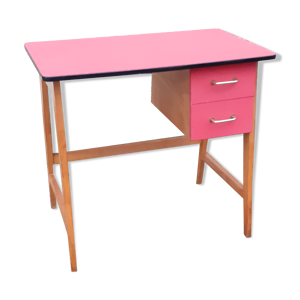 Bureau d'enfant ancien bois pieds