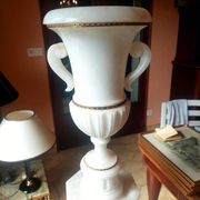 Lampe style antique effet marbre