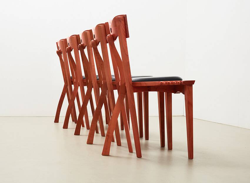 Borek Sipek Set of 8 Dora Dining Chairs for Driade Aleph 1991