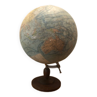 Large format globe world map j.forest girard & barrere