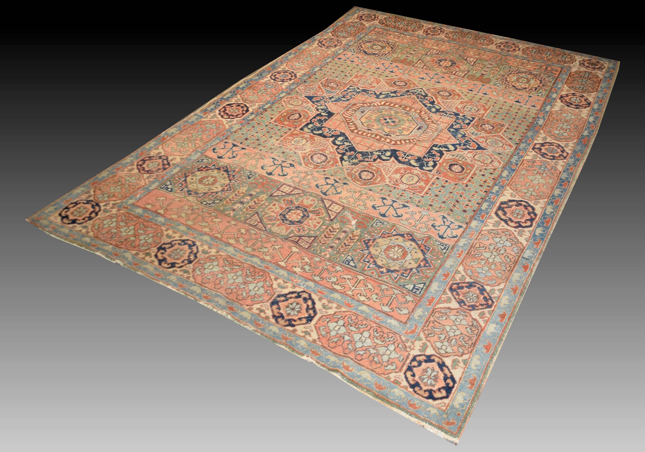 Tapis d'Iran Ardabil « Style Mamelouk » – début XXᵉ siècle : 200 × 290 Cm