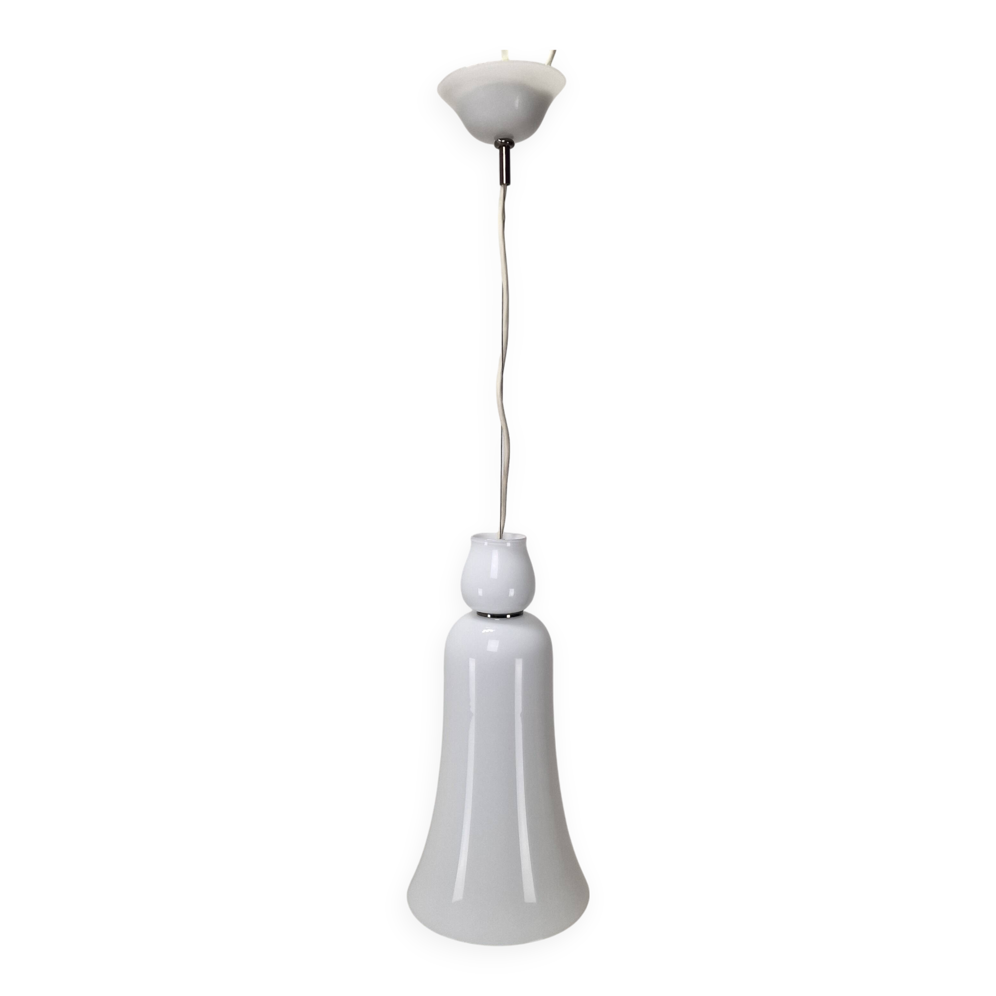 Anni Trenta Luce Chandelier by Venini in White Murano Glass