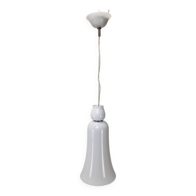 Lustre Luce de Venini en verre blanc de Murano datant des années 1930