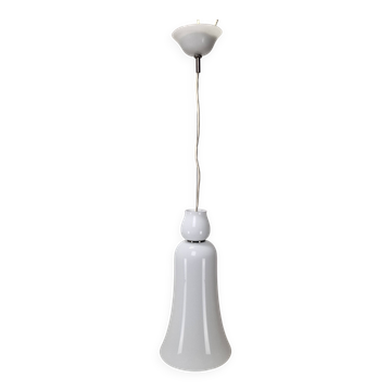 Lustre Luce de Venini en verre blanc de Murano datant des années 1930