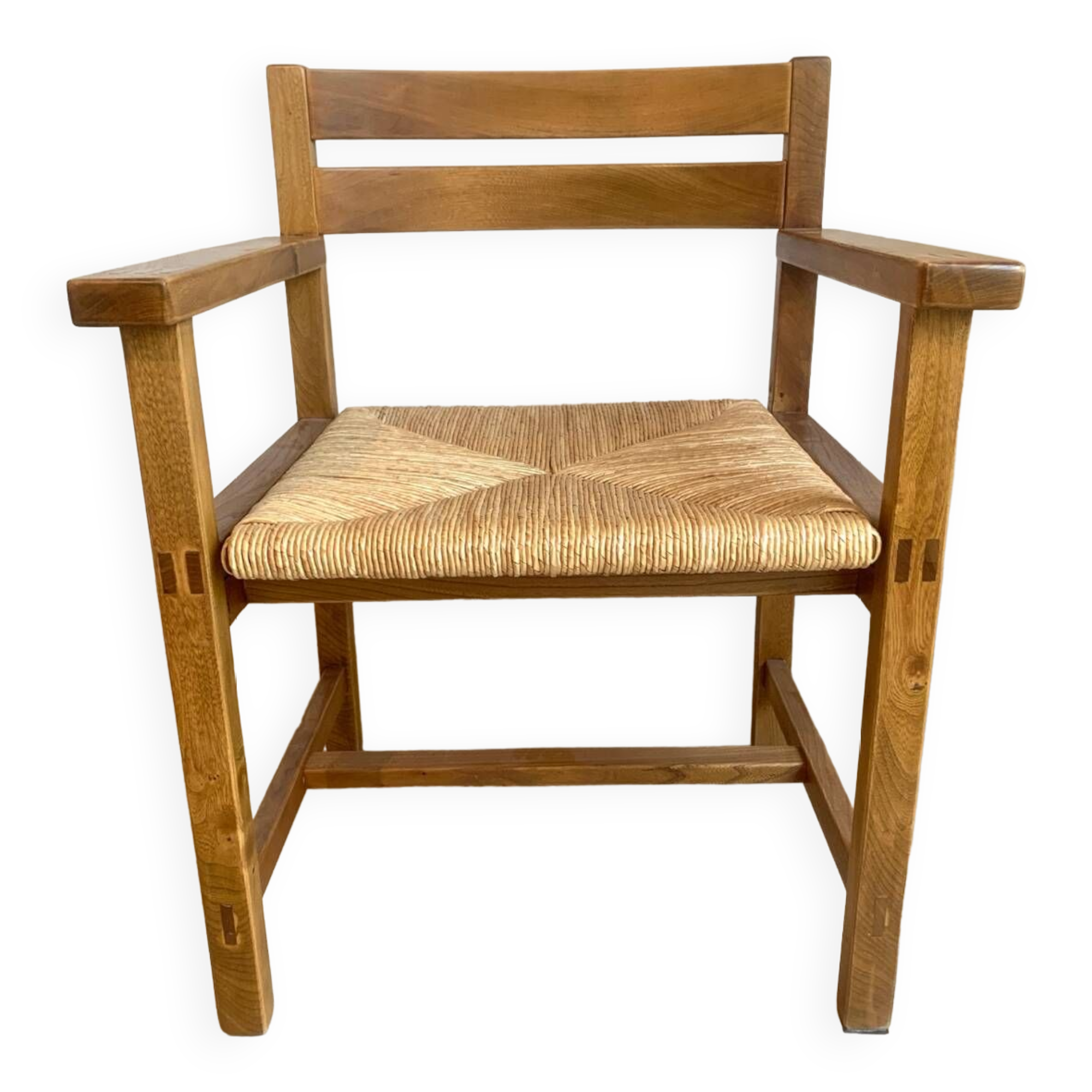 Solid elm armchair Maison Regain
