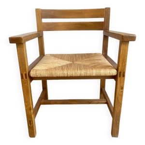 Fauteuil orme massif - maison