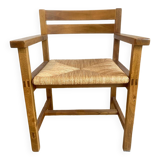 Solid elm armchair Maison Regain