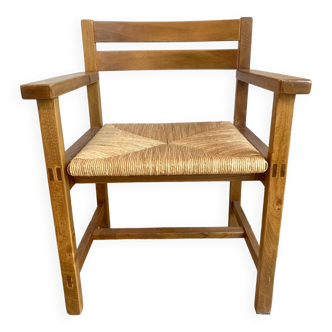 Solid elm armchair Maison Regain