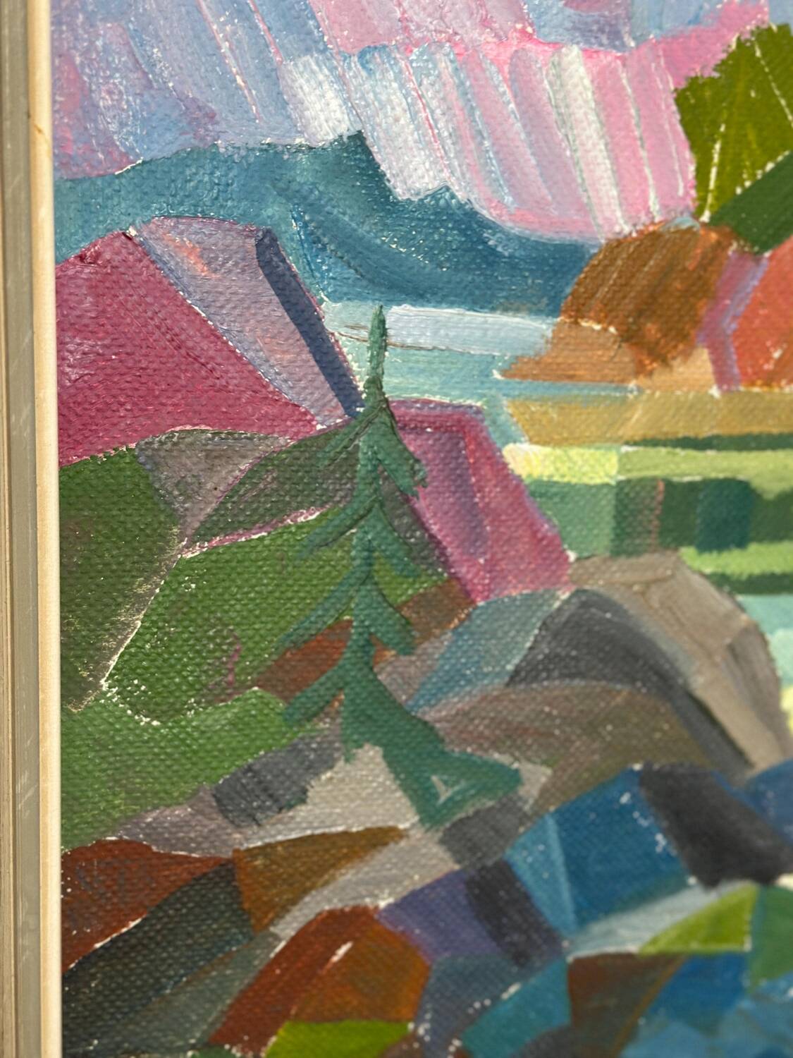 Swedish Oil on Canvas – “Autumn Landscape” by Ulf Tedenstig (1937–1999