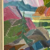 Swedish Oil on Canvas – “Autumn Landscape” by Ulf Tedenstig (1937–1999