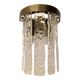 Hammered strips “listelli” murano glass belt wall sconces