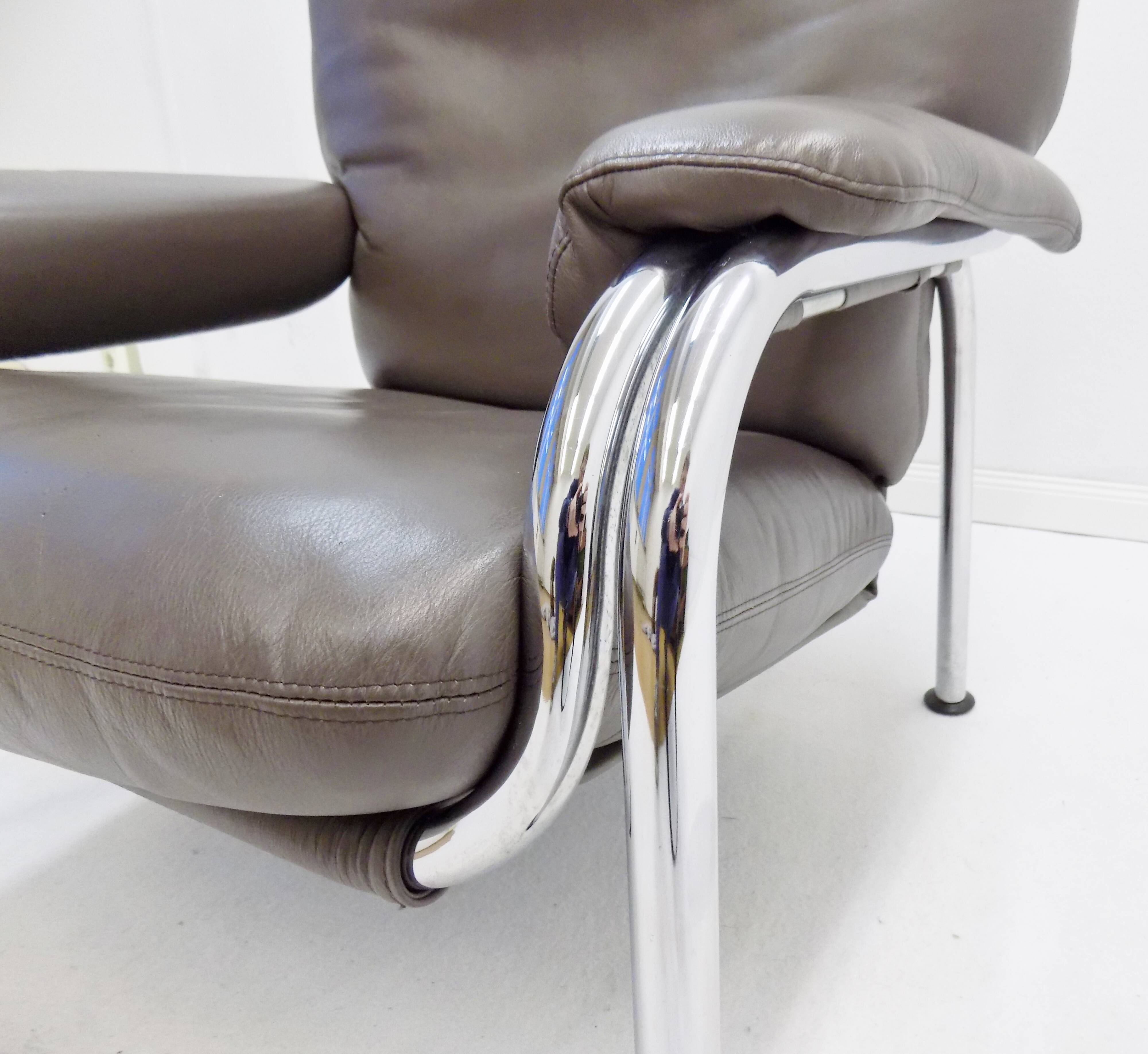 Fauteuil en cuir Kangourou De Sede par Hans Eichenberger