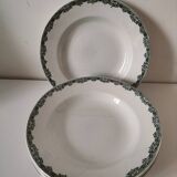 Set of 6 antique soup plates – Ironstone, circa 1900