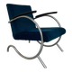 Fauteuil Bauhaus Art Déco en Acier Tubulaire par Jan Schröfer pour Ahrend De Cirkel, 1920s