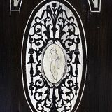 Ceremonial showcase in blackened pearwood, Napoleon III period - 1850