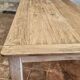 Solid oak farmhouse table "brut" 247x89, top "chocolate oak"