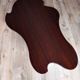 Table basse contemporaine en acajou massif