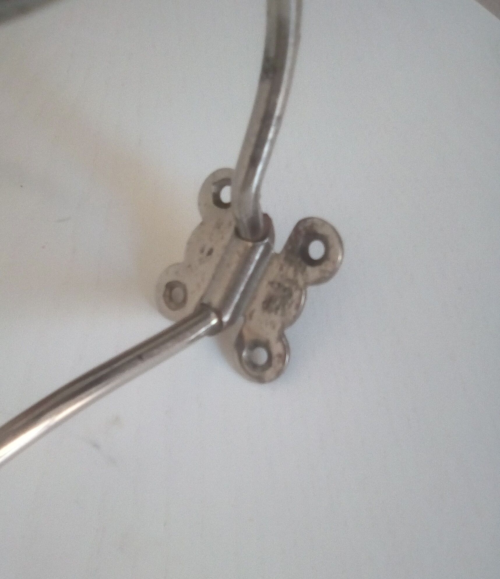 Vintage steel patère 60s/70s