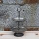 Two-tier silver-plated metal serving stand – Vintage style