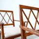 Set of two early French lounge chairs
