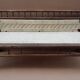 Natural burmese teak sofa and braided cotton seat & backsplash