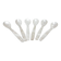 Ensemble de six cuillères à caviar, nacre blanche, Thaïlande, années 1980.