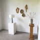 Lampe de table céramique bleue style 1950