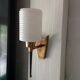 Wall light opaline and brass