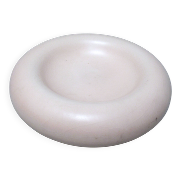 Pale pink ceramic ashtray from the 1980s.