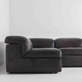 Vintage leather Durlet Model 'Jeep' Modular sofa set, 1970s