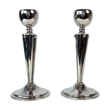 Set of candlesticks of hallmarked silver, 1920s