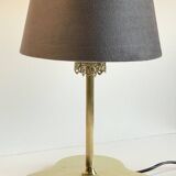 Chic brass lamp with vintage clover tray