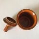 Orange ceramic pot Years 70
