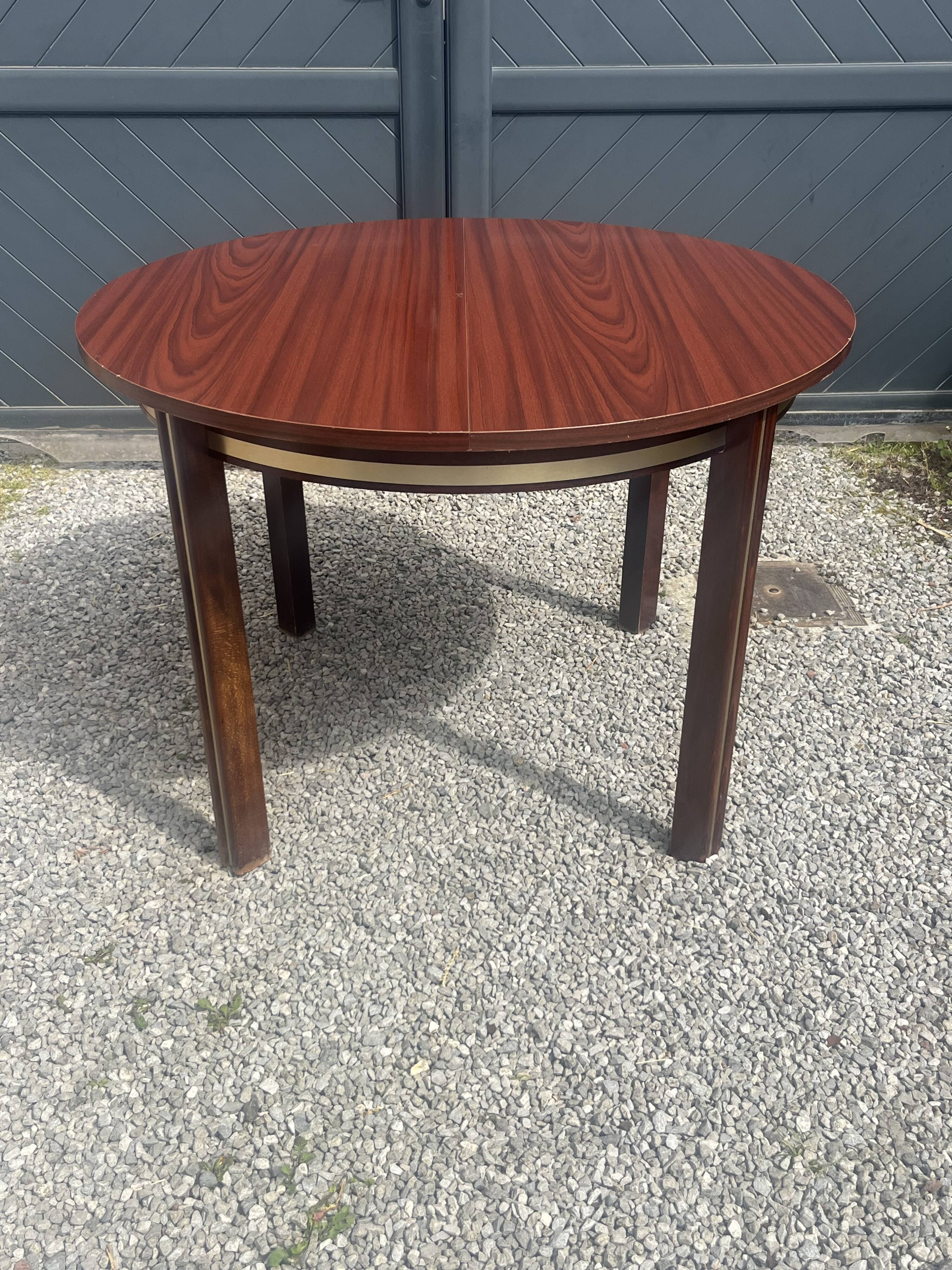 Round table with extensions, Scandinavian design.