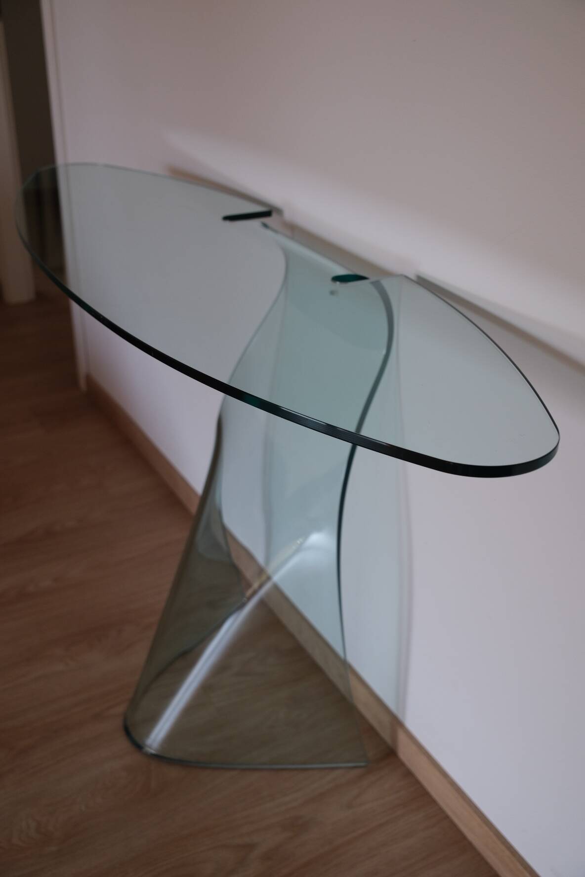 Fiam italia glass table/console – italian design